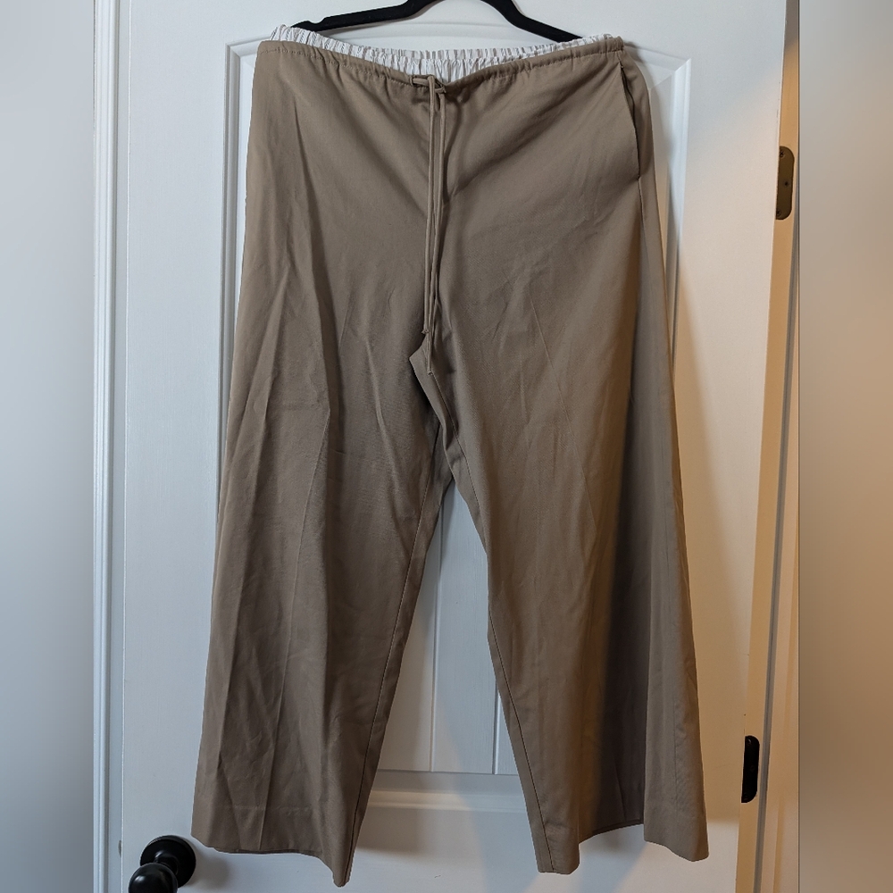 Casual Drawstring Pants - Taupe